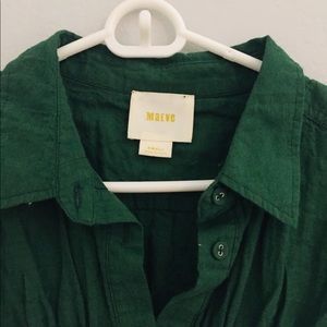 Anthropologie / Maeve green blouse